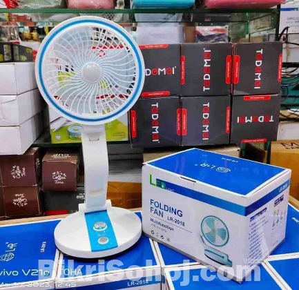 Rechargeable folding fan with LED light ? ফ্যান